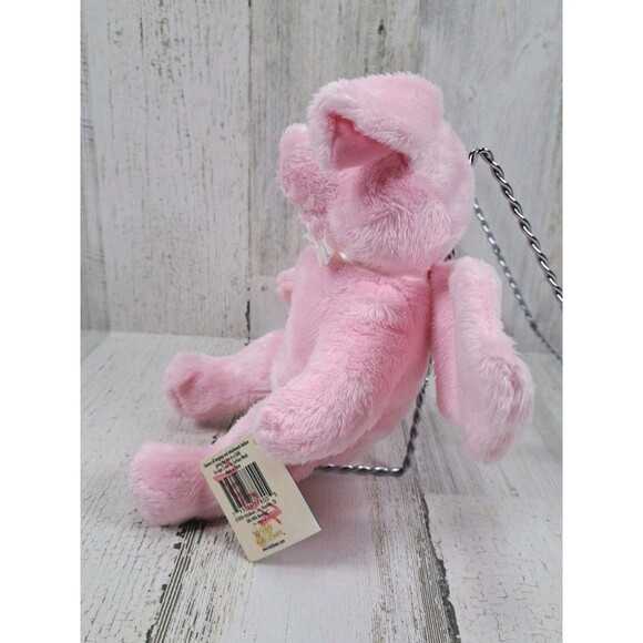 Holy Bears Plush Penny the Pig Angel  Stuffed Animal Toy Pink Wings Tags 2006 - Picture 5 of 12